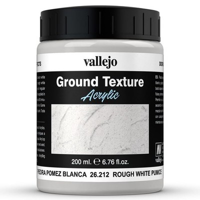 Vallejo Ground Texture Acrylic Rough White Pumice Paint 200Ml