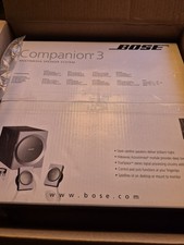 Brand New Bose Companion 3 Multimedia Computer Speaker System-NEW IN Box