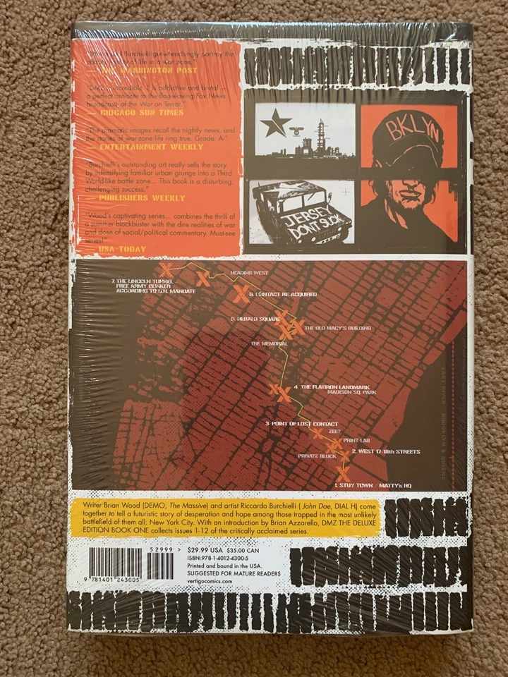 Juego de tapa dura DMZ edición Deluxe 1-5 Brian Wood Foto 4 de 4