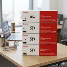 NEW/SEALED Canon 067 4 Colour Set Toner Cartridge Black,Cyan,Magenta,Yellow