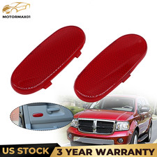 2x Front Door Panel Reflector Cover For Dodge Ram 1500 2500 3500 2002-2009 2x Front Door Panel Reflector Cover For Dodge Ram 1500 2500 3500 2002-2009