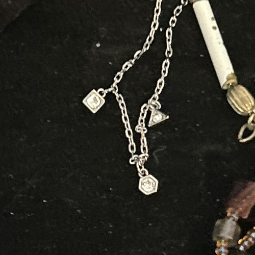 Vintage Mixed Jewelry Lot 14k Gf Tourmaline Necklace Vendome Dior Golan Swavorsk - Picture 11 of 15