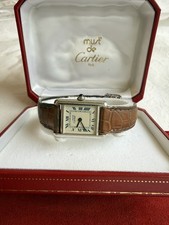 Tank Must de Cartier 925 Silver Watch 2416, fully serviced April 26