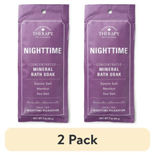  2 pack Village Naturals Therapy Nighttime Relief Concentrated Mineral Bath