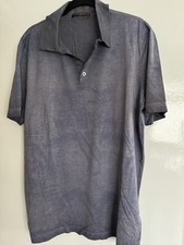 Louis Vuitton Men's Short Sleeved Blue Shirt Size XL 100% Cotton