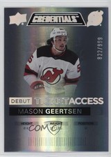 2021 Upper Deck Credentials Debut Ticket Access /999 Tier 1 Mason Geertsen 0l2