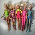 Barbies Lot Of 5 Assorted Dolls Vintage 1990s Blonde Hair All With Outfits