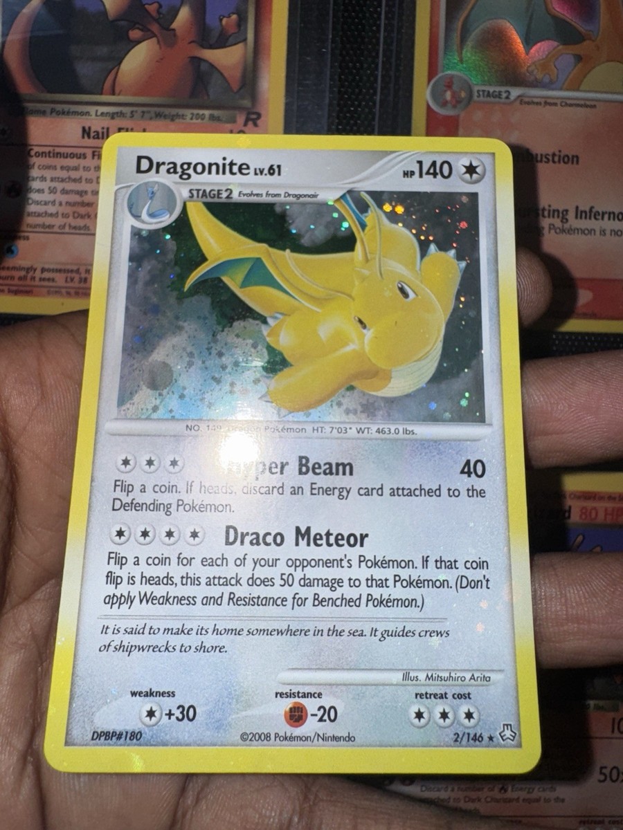 Dragonite - 2/146 - Holo Rare, Legends Awakened - LP HOLO BLEED