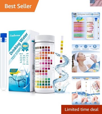 16 in 1 Water  Kit: 125  Strips for Safe Drinking & Pool Water