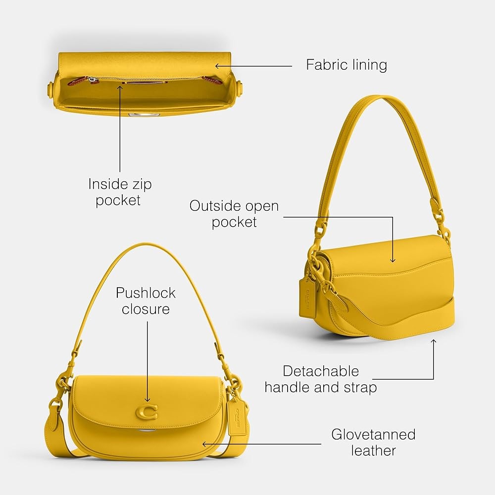 Coach Emmy Saddle Bag 23 Glovetanned Leather Convertible Crossbody