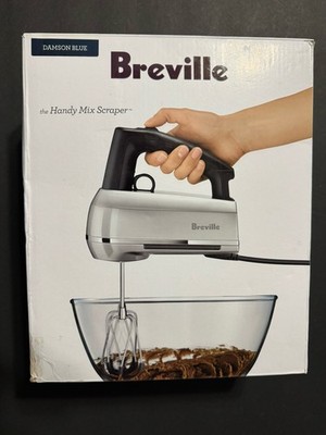 Breville Handy Mix Scraper 9-Speed Hand Mixer Quiet Damson Blue See Photos Stain