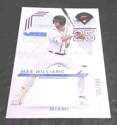 2025 Panini Prospect Edition #17 Max Williams Red /299 Miami Marlins.       L140