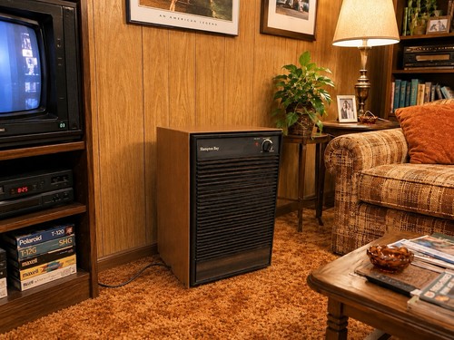 🍊Vintage 1980s Hampton Bay (Whirlpool) 40 Pint Dehumidifier Wood Grain WORKS!