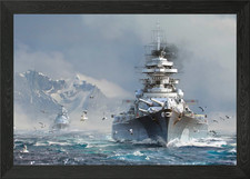 Bismarck Framed Wall Art Poster Canvas Print Picture