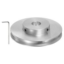 Single Groove Pulley 14mm Fixed Bore 80mm Outer Diameter Aluminum Alloy