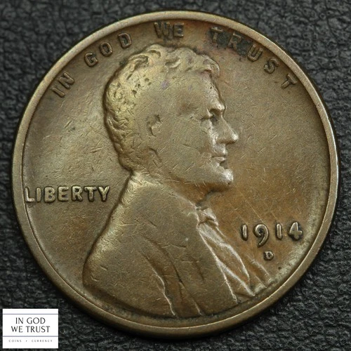 1914 D Lincoln Wheat Copper Cent 1C