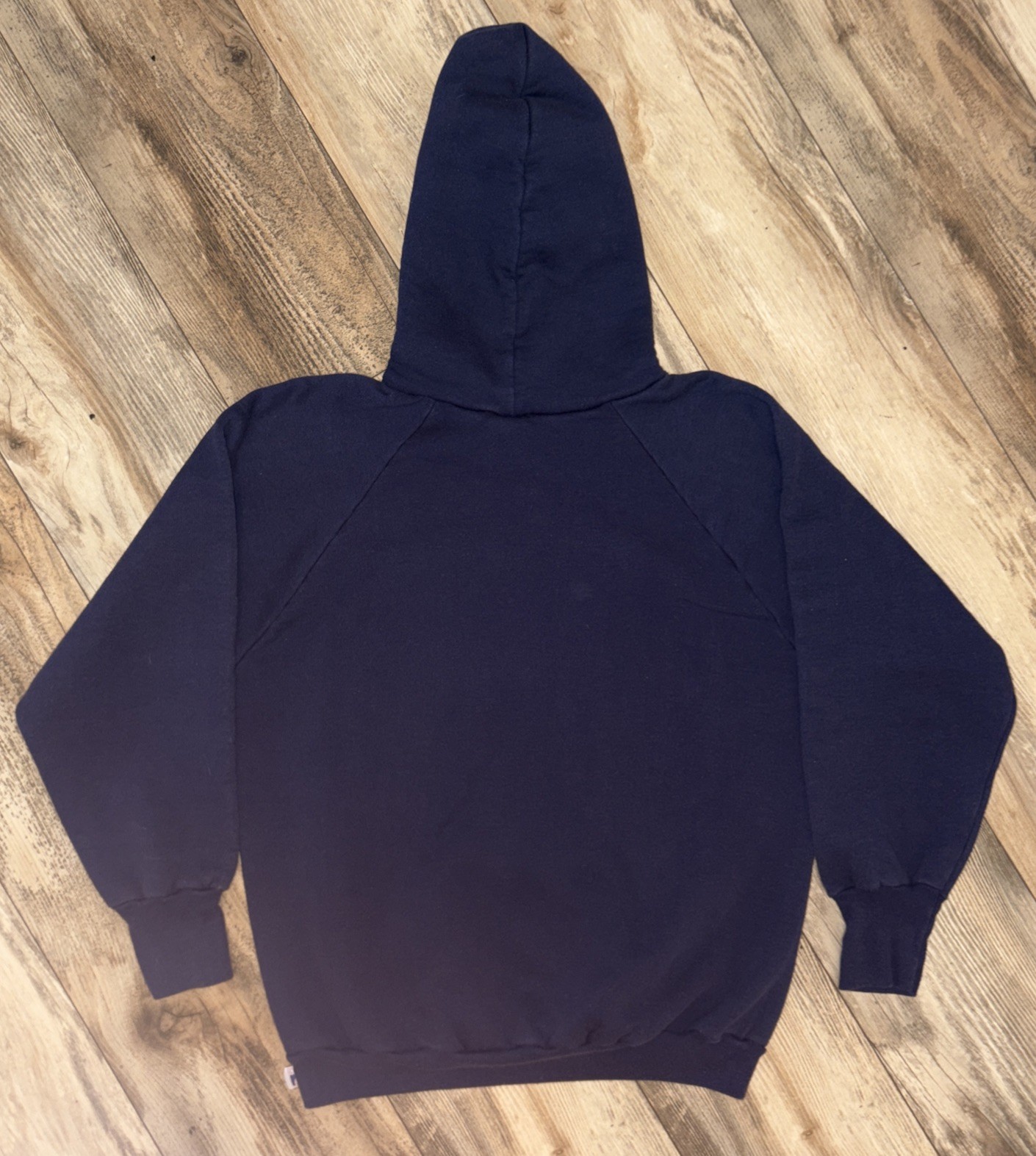 Vtg Logo 7 NY Giants NFL Hoodie Sweatshirt Men's Large Blue Pullover Retro 90s