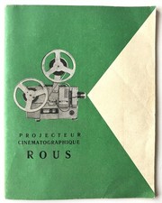 Mode d' emploi ancien projecteur ROUS cinema