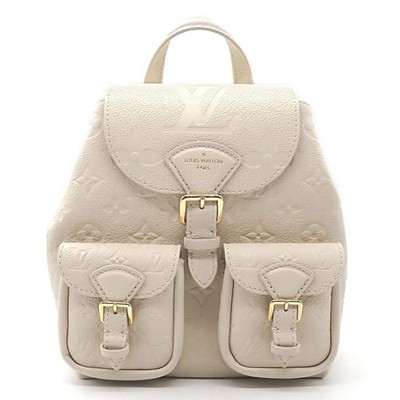AUTH LOUIS VUITTON BACKPACK M47106 CR?ME MONOGRAM EMPREINTE LEATHER WOMEN'S F/S