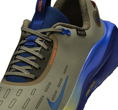 NEW Nike ReactX Infinity Run 4 GORE-TEX Men Shoes, Olive/Blue