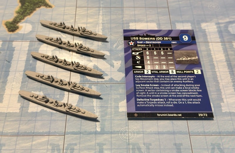 Axis & Allies - War At Sea - Forumini: USS Somers - America Destroyer - Deck 6