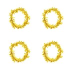 Set of 4 Girlanden Deko Lamettergirlande Dekoration Urlaubskranz