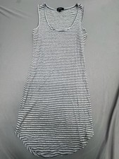 Ambiance Tank Dress Size L Striped Ribbed