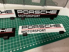 Scalextric Slot Cars scenery Porsche motorsport billboards x6