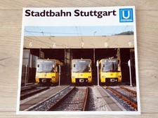 Stadtbahn Stuttgart Straßenbahn U-Straßenbahn Prospekt von 1986