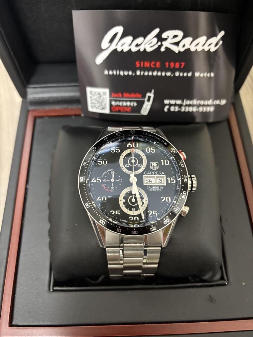 TAG Heuer Carrera CV2A10 Mens Black Dial Automatic Watch