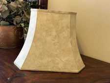 ROYAL DESIGN Inc Octagonal Mouton FAUX LEATHER Lamp Shade~16" base~12.5" tall