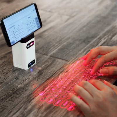 Virtuelle Laser-Tastatur Bluetooth Mausprojektor für Laptop Tablet PC