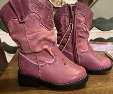 Little girls pink cowgirl boots size 6