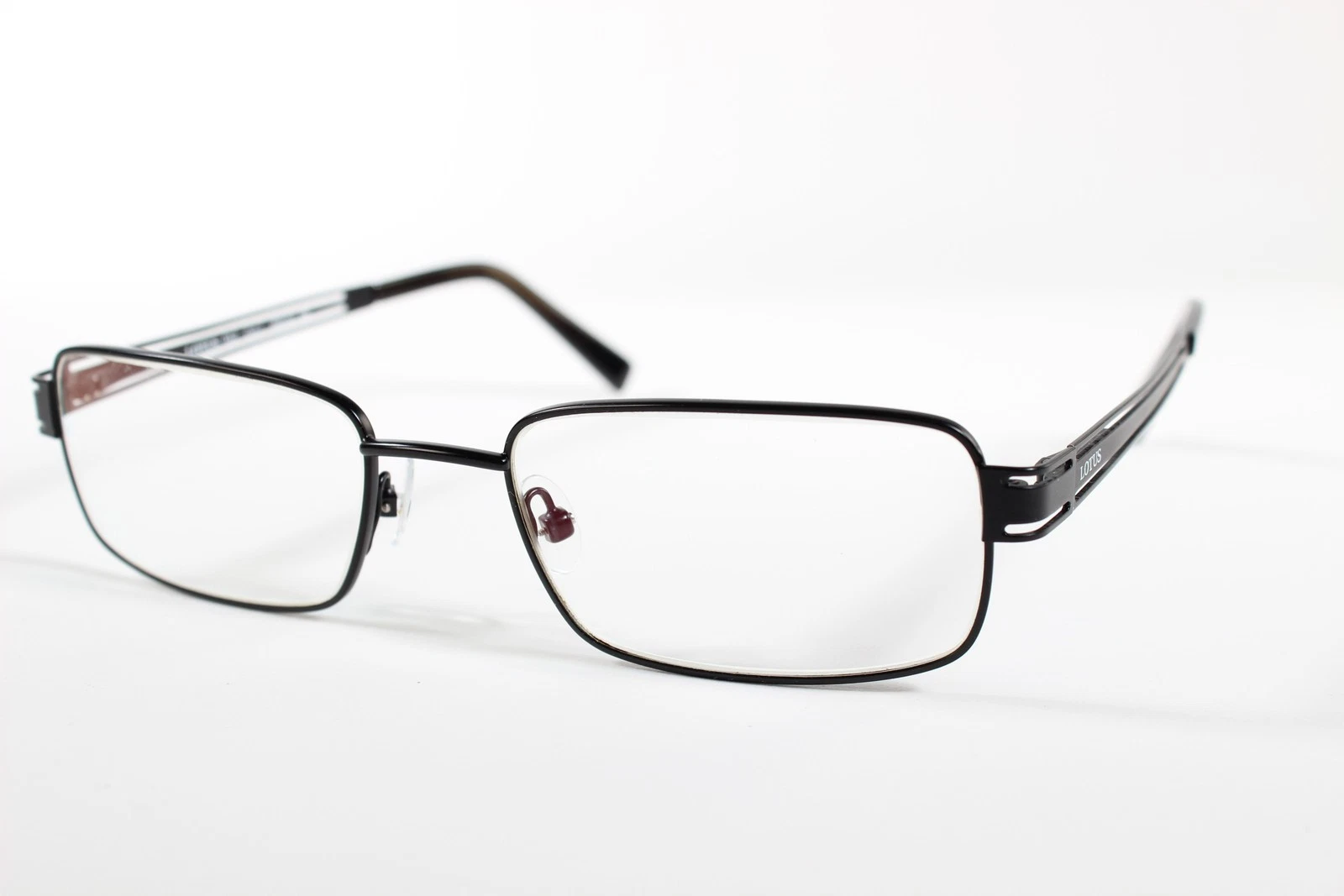 Lotus Eyeglasses Mod.052 Men Black Full Rim Metal Eyewear Glasses Frames 54 mm