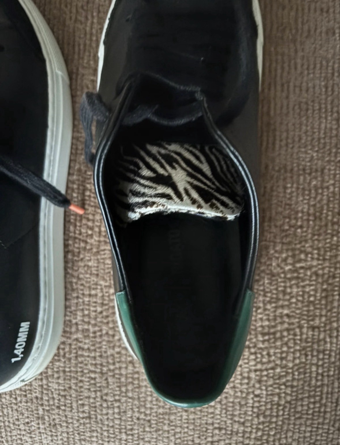 Mens Axel Arigato - Clean 90 - Triple Animal - Black/Green/Zebra UK Size 7 RARE image 6