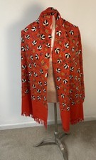Kashmiri Sari Womens Embroidered Wool Shawl Pashmina 76x26