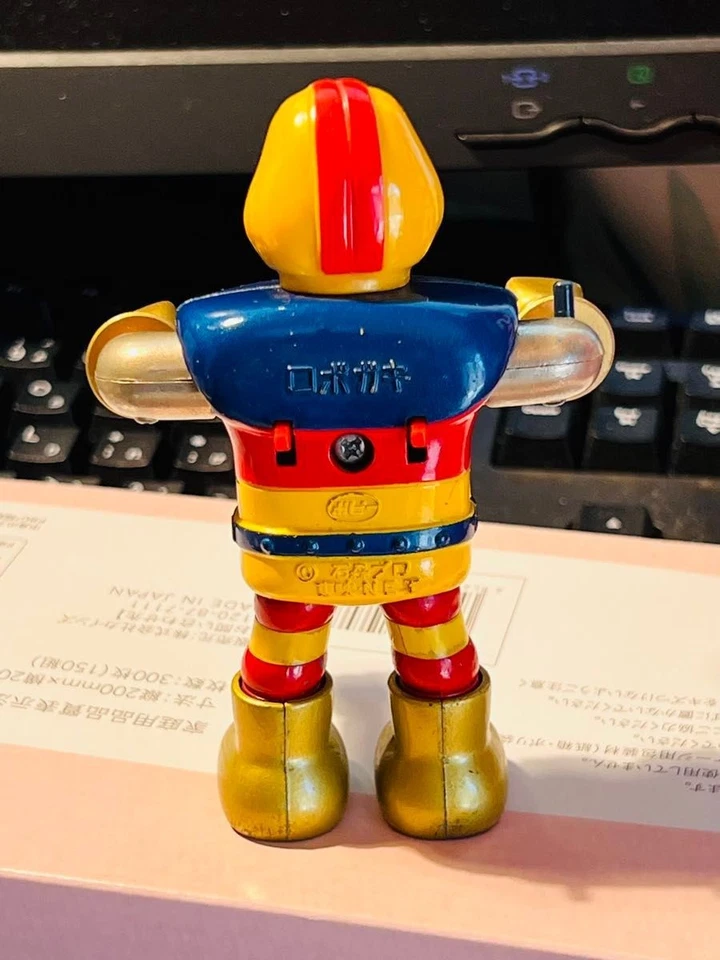 Figura Diecast Vintage Popy Chogokin Robogaki Ganbare Robocon Años 70 Foto 3 de 4