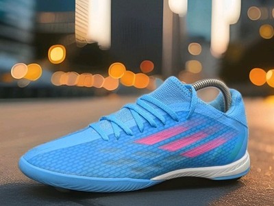 Mens Adidas X Speedflow.3 IN Soccer Shoes Sz 9.5 Used GW7489 Sky Rush