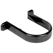 Half Round 112mm Guttering & 68mm Down pipe Fittings | BLACK  | BULK BUY!