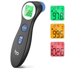 Forehead Thermometer for Adults and Kids, Digital Touchless Black