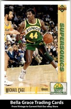 1991-92 Upper Deck Michael Cage #127 Seattle SuperSonics NBA Basketball