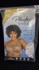 Playtex 18 Hour Ultimate lift  support Bra. Wirefree 44D. White, NWT. FREE SHIP