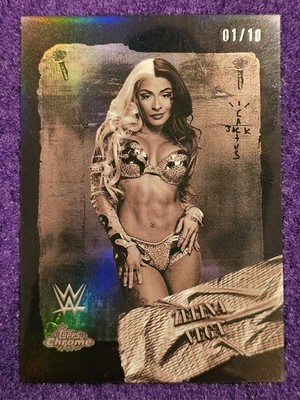2025 WWE Topps Chrome Cactus Jack - Zelina Vega - Rodeo Rebels - Black - 01/10