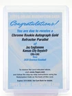 JAC CAGLIANONE 2026 BOWMAN CHROME ROOKIE AUTO GOLD REFRACTOR REDEMPTION Q4627