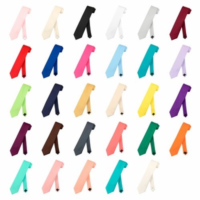 Vesuvio Napoli NeckTie Solid EXTRA LONG Color Men's XL Neck Tie 63 In. Tall Size