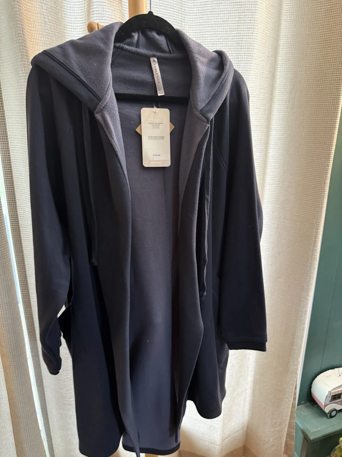 VALENTINO Giacca lunga con cappuccio Fabletics Valentina Nuova con etichette XL