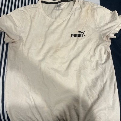 Cream PUMA Tshirt Mens Size Small