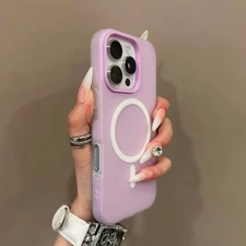 Luxury Candy Color 2in1 Magnetic Magsafe Case For iPhone 17 16 15 14 13 12 Pro