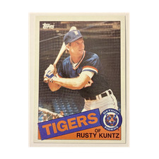 1985 Topps Rusty Kuntz #73 Detroit Tigers MLB (NEAR MINT)