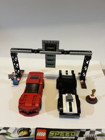 LEGO Speed Champions (75874) + (7587) Drag Race - Complete Except Box